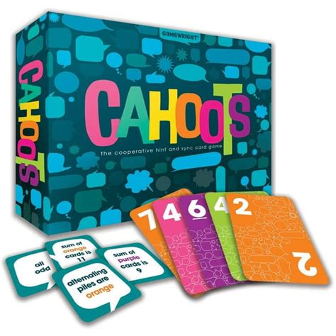 cahoots game|Gamewright Cahoots – the Cooperative Hint and Sync Card Game .